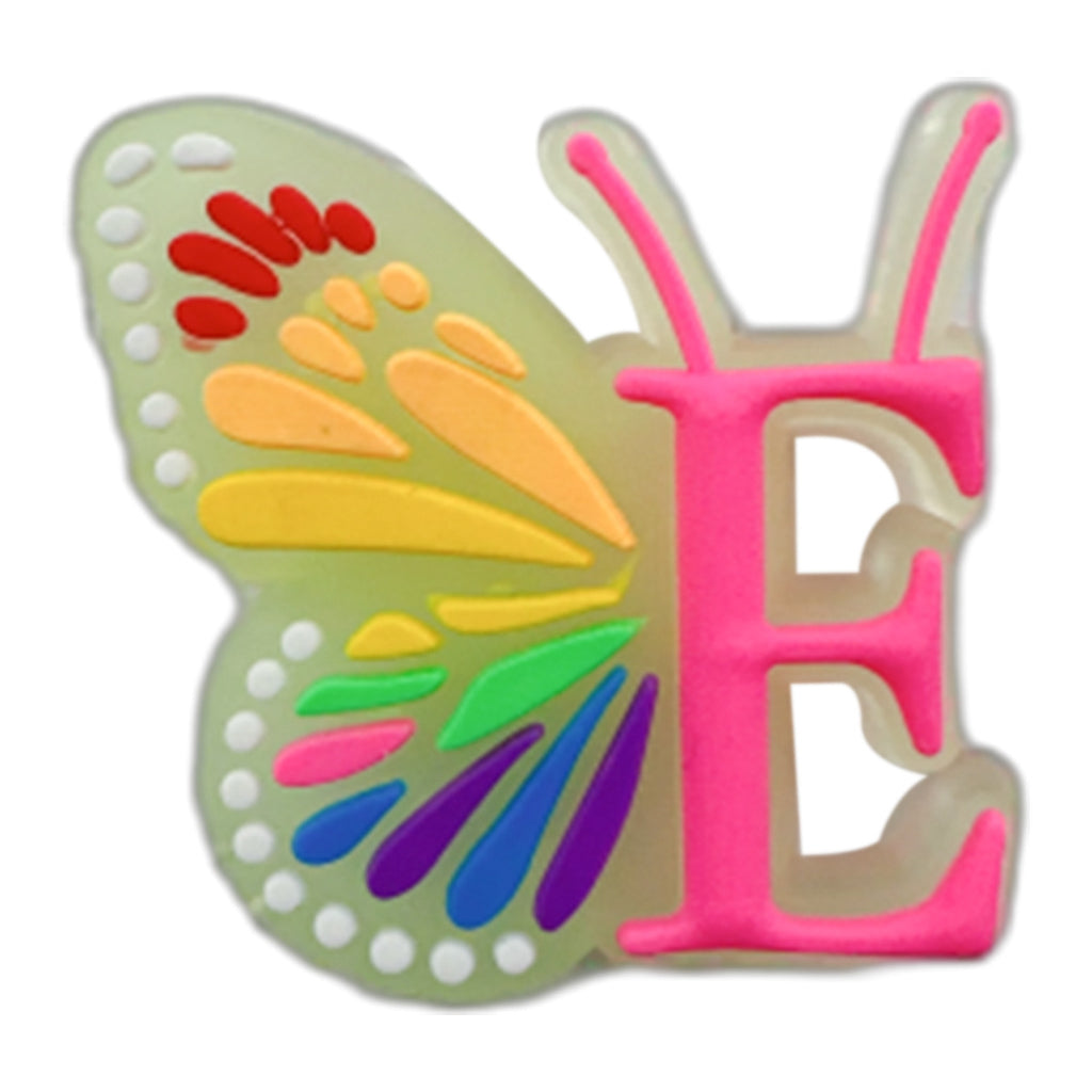 Letter Luminous Butterfly Shoe Ornament Shoe Buckle