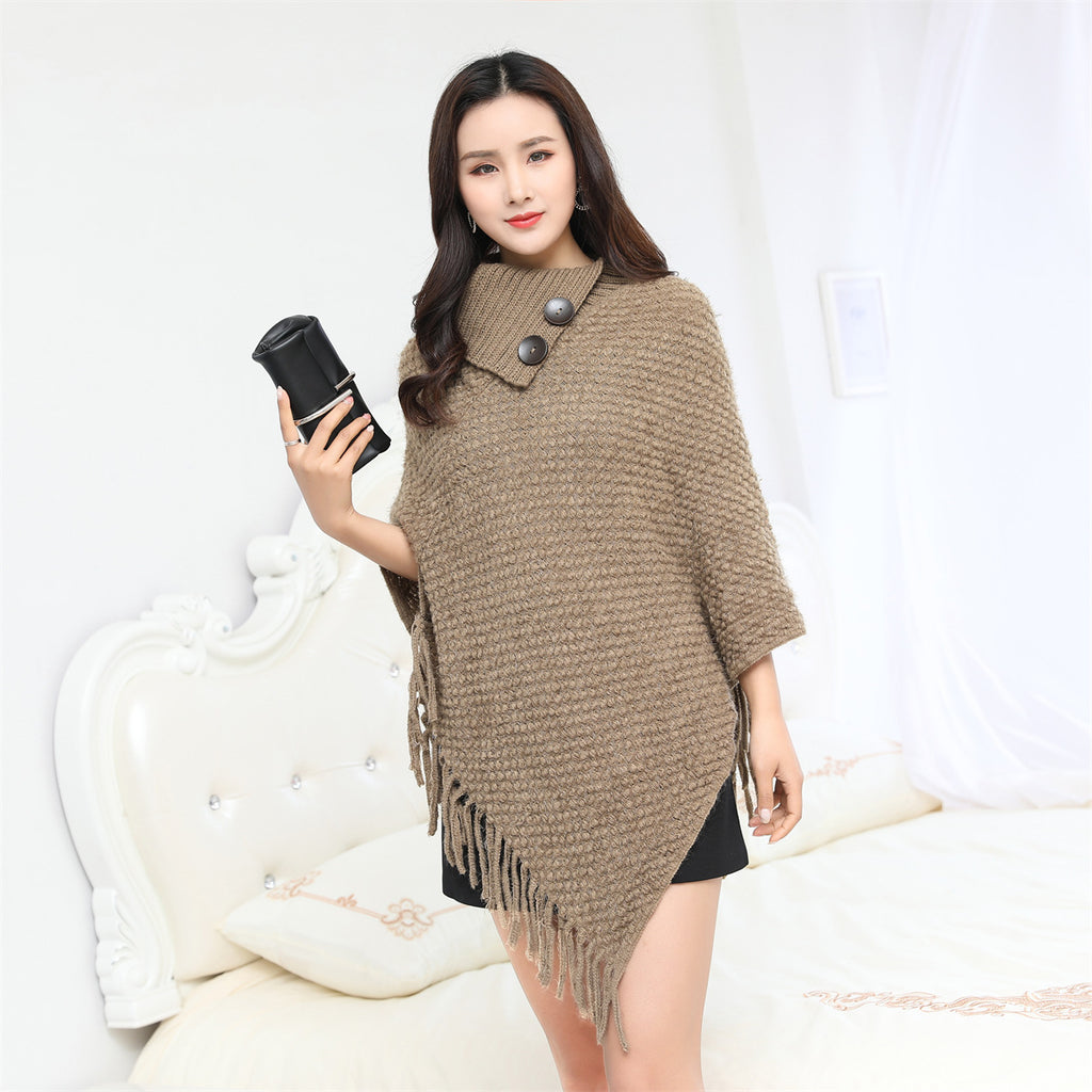 Warm Cloak European And American Fashion Knitwear