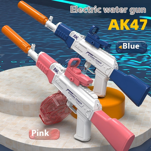 AK47 Electric Water Guns Fully Automatic Shooting Game Beach Entertainment Outdoor Beach Pool Gun Toys For Children Gift