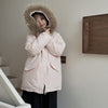 Mid-length Hooded Loose All-matching Thickened Cotton-padded Coat