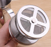 Stainless steel bubbler manual double layer milk whisk milk bubbler coffee foam pot