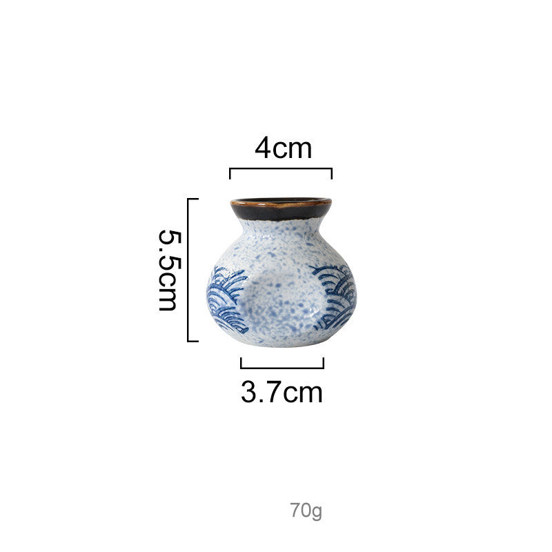 Japanese Style Ceramic Hefeng Seasoning Pot Set Restaurant Household