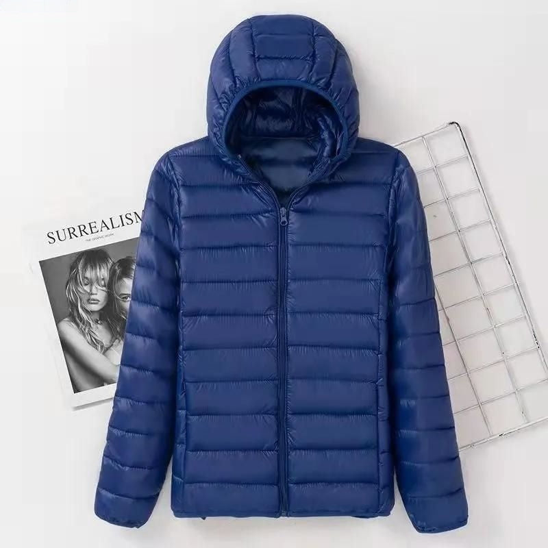 New Large Size Hooded Cotton Jacket Women