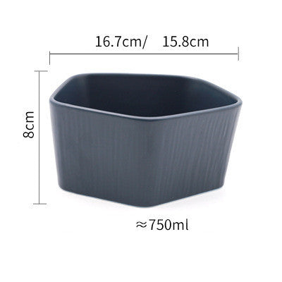 Nordic Creative Ceramic Western Food Plate With Wooden Handle