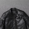 First Layer Cowhide Leather Coat Men's Stand Collar Motorcycle Clothing Youth