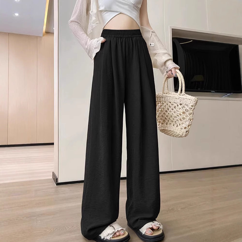 Casual Tall Sweatpants Idle Style White Wide Leg Pants