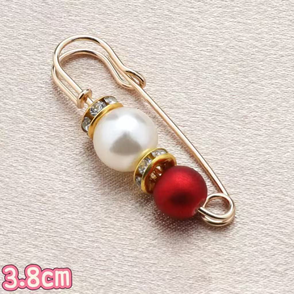Cross-border Pearl Waist Of Trousers Pin Fixed Clothes Skirt Brooch Belt Buckle