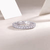 Pond Moonlight - A Wedding Ring Set With Top-quality Moissanite S925 Silver And Platinum-plated Diamond. The Ring Can Be Inspected With A Diamond Pen