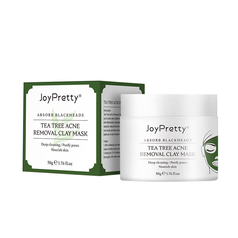 Cross-border Tea Tree Facial Mask Mud Clean Clay Mask To Reduce Blackheads