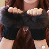 Women's Knit Fingers Gloves Soft Polyester