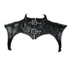 Punk Bunched Neck Knight Leather Shawl Motorcycle Belt Buckle