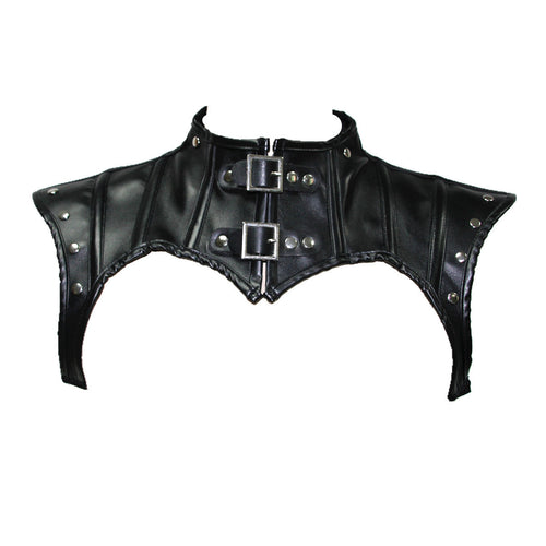 Punk Bunched Neck Knight Leather Shawl Motorcycle Belt Buckle