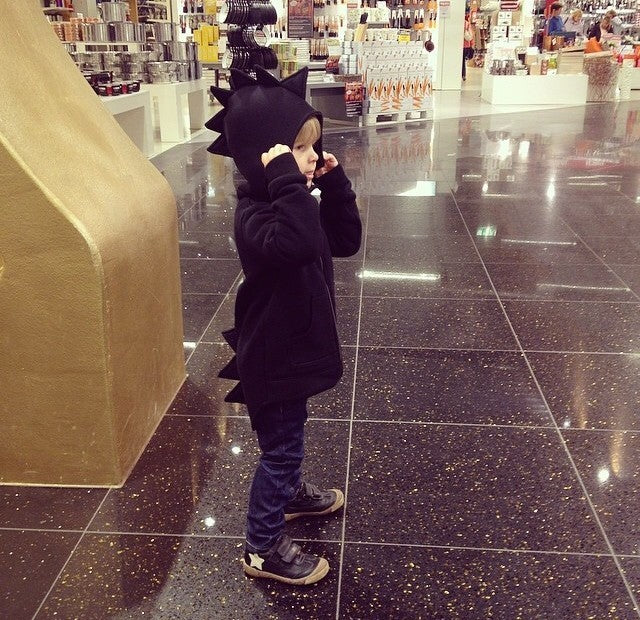 Baby hooded children's jacket