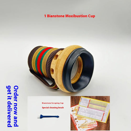 Stone Moxibustion Gua Sha Household Moxibustion Scraping Integrated Jar