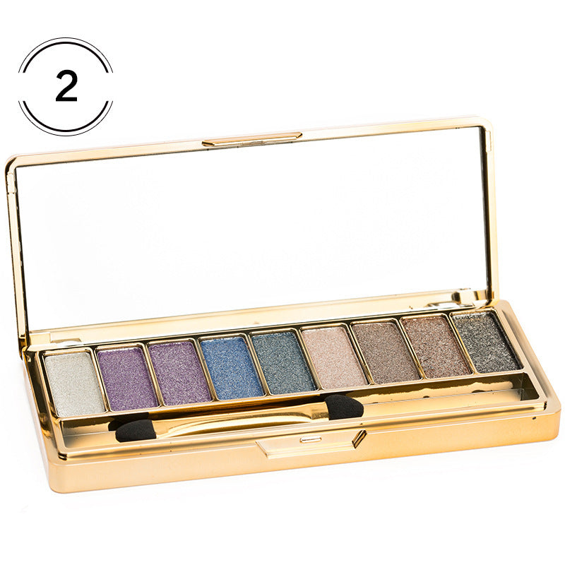Fashion eyeshadow palette 9 colors matte eyeshadow palette glitter eye shadow makeup nude makeup set