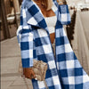New Fashion Plaid Wool Coat Mid-length