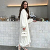 Elegant Soft Knitted Lady's Sweater Cardigan Loose Long Casual All-matching