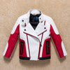 Boy's Thickened Leather Jacket Is Handsome