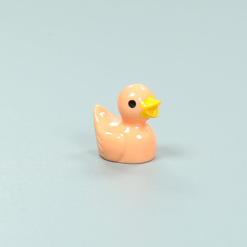Resin Shrink Mini Little Duck Pendant