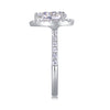 Electric Shock - A Wedding Ring Set With Top-quality Moissanite S925 Silver And Platinum-plated Diamond Can Be Tested With A Diamond Pen