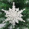 Christmas Snowflake Ornaments 3D Ice White Snowflakes Christmas DIY Crafts Hanging Pendants Xmas Tree Decorations New Year Christmas Tree Pendant