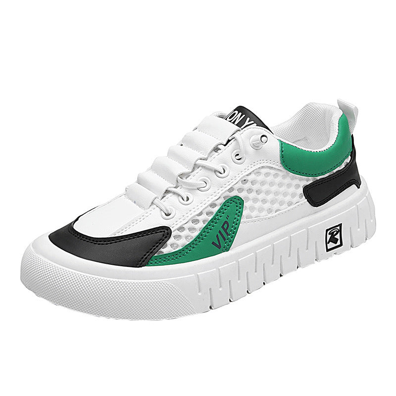 Mens Casual Breathable Mesh-panel Athletic Shoes