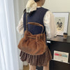 Large Capacity Fur Bag Women's Shoulder Messenger Bag