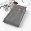 Gray Nine-point Pants Women's Thin Outer Wear Cotton High-waist Vertical Stripes Net Red Threaded Leggings