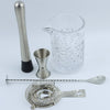 Ice Strainer Crystal Glass Stainless Steel Cocktail Shaker Cocktail Set