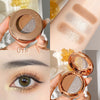 Light Reflecting Milky Way Two-color Eye Shadow Pumpkin Earth Color Matte Orange Bottom Gold Glitter Eye Shadow Plate