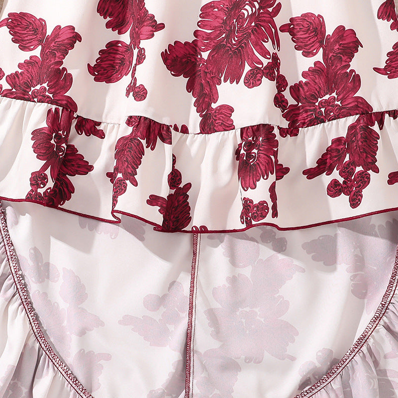 Girls Retro Printing Fashion Unique Two-piece Set