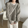 Gentle Soft Twist Knit Cardigan Women Loose Short