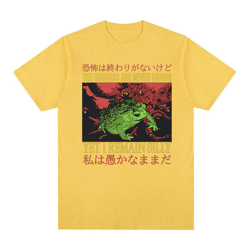 Men's Casual Loose Printed Short Sleeved Shirt