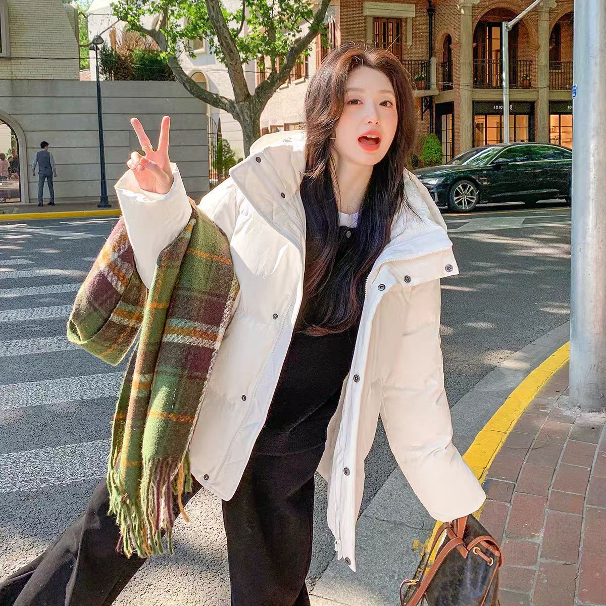 Fashion Thick Loose-fitting Hoodie Small Women's Coat