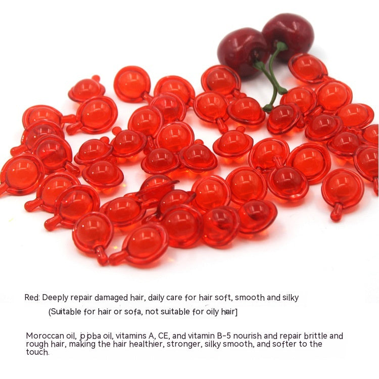 كبسولات الزيوت العطرية للعناية بالشعر من المغرب، قناع للشعر مضاد للتجعد، ناعم