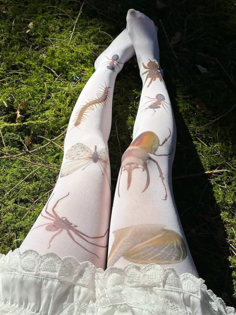 Printed Sheer Pantyhose For Women