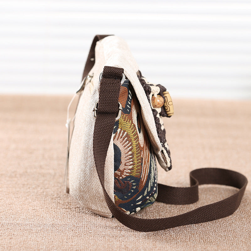 Ethnic Style Women's Shoulder Canvas Messenger Bag