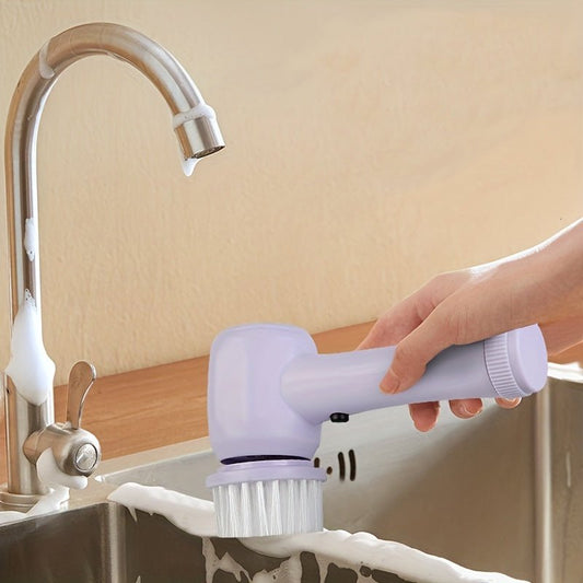 5 In 1 Multifunctional Electric Brush Cleaner Bathroom Sink Kitchen Window Electric Rotary Brush Cleaner - Eshtree
