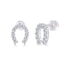Seize Happiness - Earrings Set With Top-quality Moissanite S925 Silver And Platinum-plated Stud Earrings Are Fashionable And Trendy Accessories That Can Be Tested With A Diamond Pen