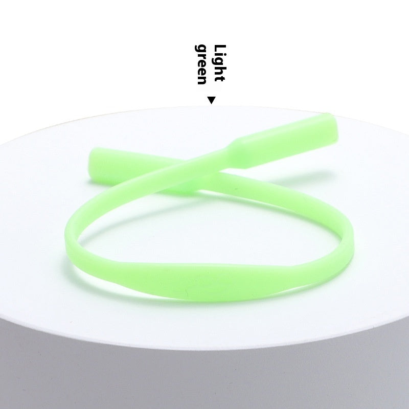 Solid Color Simple Silicone Glasses Non-slip Rope Glasses Strap