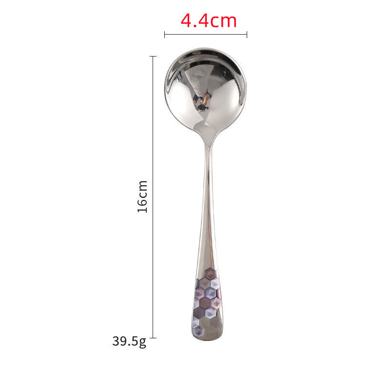 Stainless Steel Creative And Minimalist Household Soup Spoon