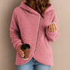 Casual Loose Lambswool Long Sleeve Zipper Hoodie Coat