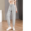 Women's Spring And Autumn Thin Loose Black Sports Pants