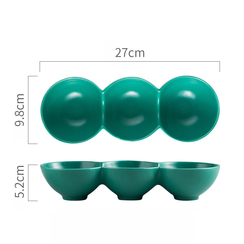 Special-shaped Ceramic Household Dessert Fruit Salad Bowl