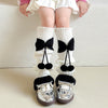 Lolita Bow Cute Knitting Wool Calf Socks