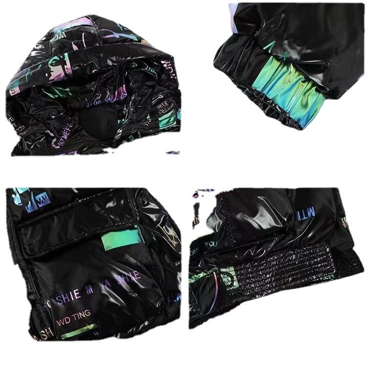 Colorful Wash-free Bright Face Down Padded Jacket Women