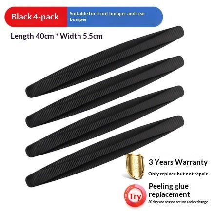 Car Bumper Protector Strip Guard Corner Protection Strips Scratch Protector Crash Blade Anti-collision Auto Accessories