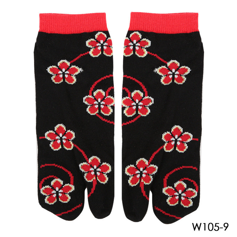 Two-finger Socks Cotton Comfortable Ladies