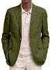 Men's Long-Sleeve Business-Casual Suit With Lapel And Mock Pockets