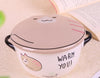 The new cartoonpottery and porcelain bowl creative tableware instant noodles household instant noodle bowl lunch box factory wholesale